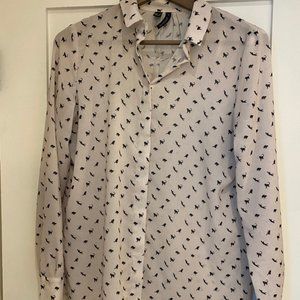 Mango‎ Cat Blouse Size 4